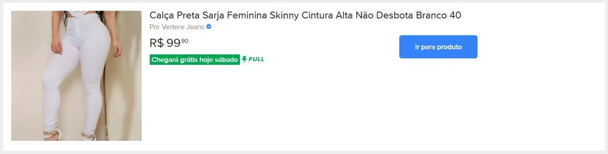 Calça Preta Sarja Feminina Skinny Cintura Alta Não Desbota